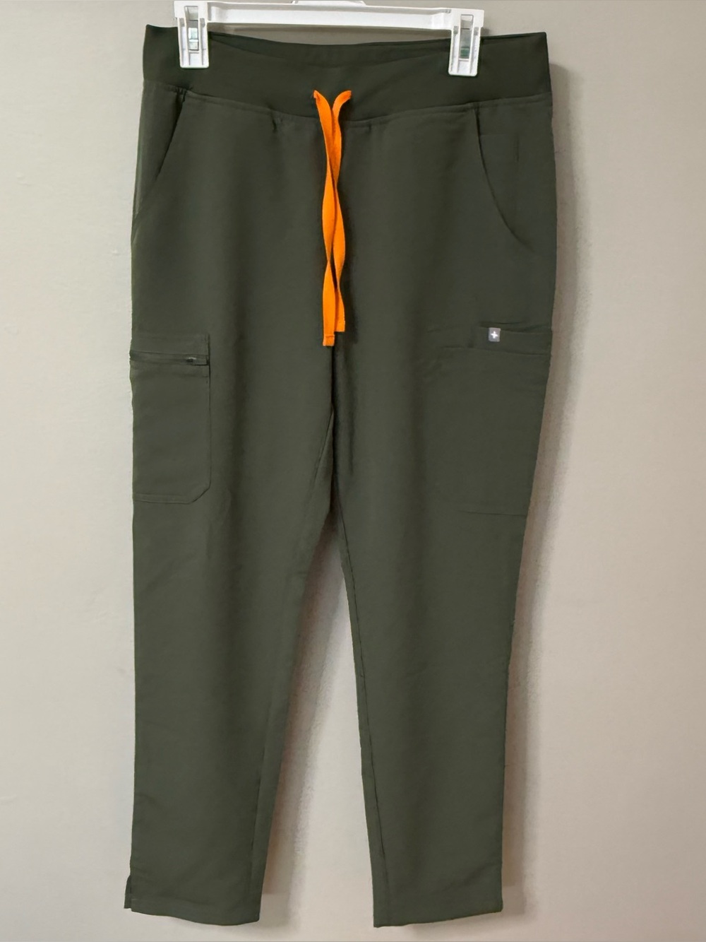 FIGS Yola Scrub Pant Medium Tall Green TW2000T Medical Drawstring Straight Leg